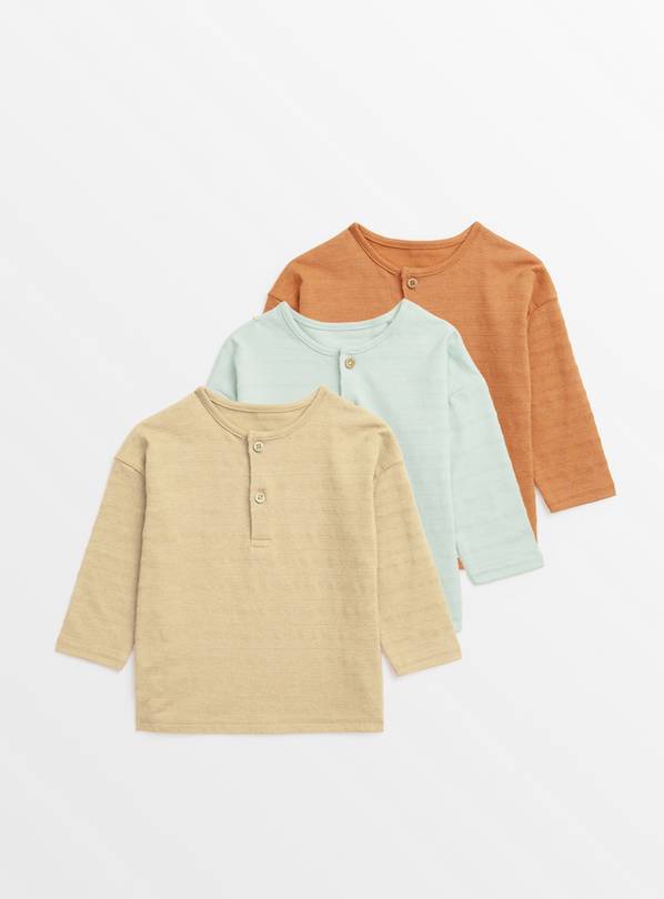 Baby boy long clearance sleeve tops 3pk